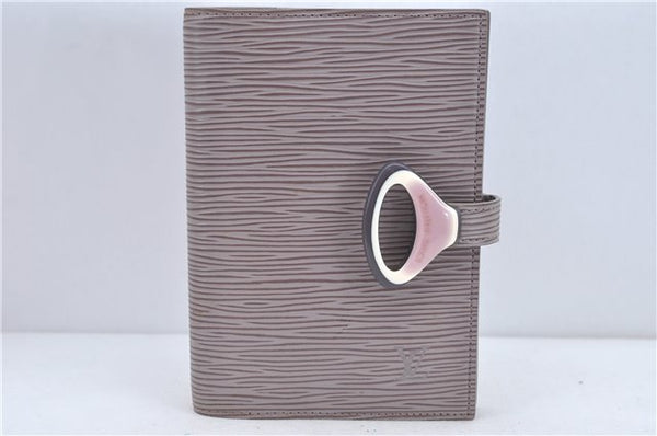 Authentic Louis Vuitton Epi Z Agenda PM Day Planner Cover Gray R2009B LV J2258