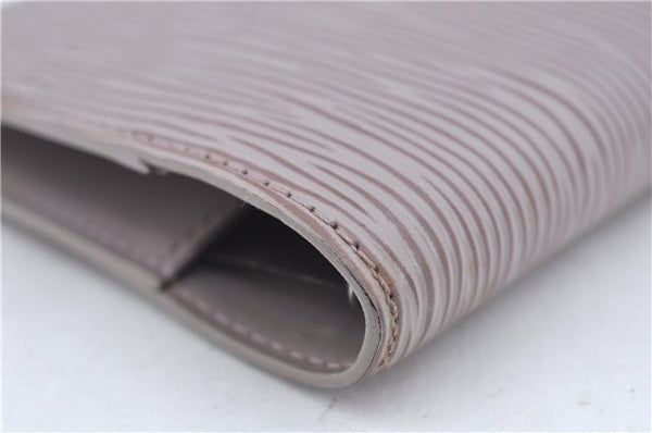 Authentic Louis Vuitton Epi Z Agenda PM Day Planner Cover Gray R2009B LV J2258