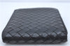 Authentic BOTTEGA VENETA Intrecciato Leather Bifold Wallet Purse Black J2259