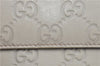 Authentic GUCCI Guccissima Leather Bifold Wallet Purse 203549 White J2261