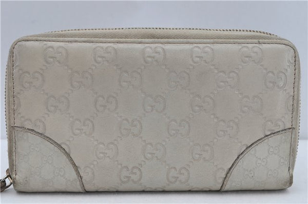 Authentic GUCCI Guccissima Leather Long Wallet Purse 323397 White J2262