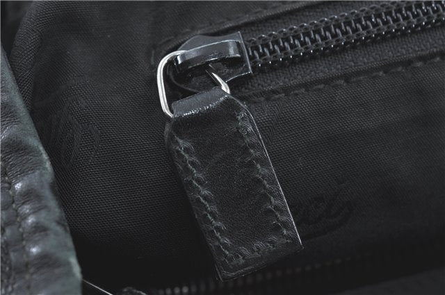 Authentic GUCCI GG Imprime Shoulder Hand Bag PVC Leather 223668 Black J2263