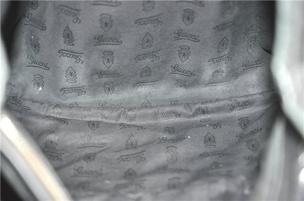 Authentic GUCCI GG Imprime Shoulder Hand Bag PVC Leather 223668 Black J2263