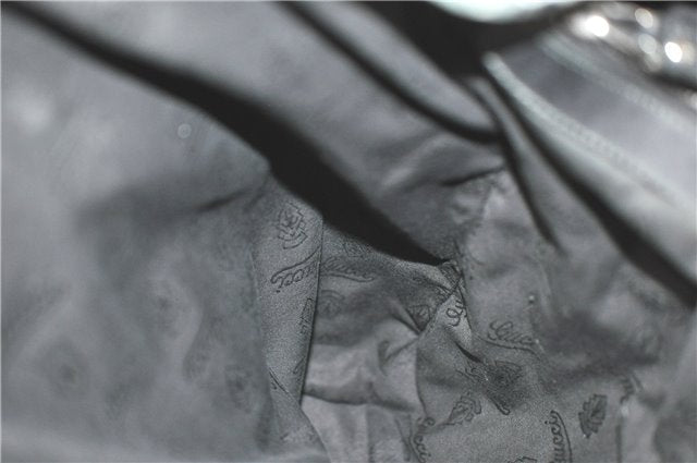 Authentic GUCCI GG Imprime Shoulder Hand Bag PVC Leather 223668 Black J2263