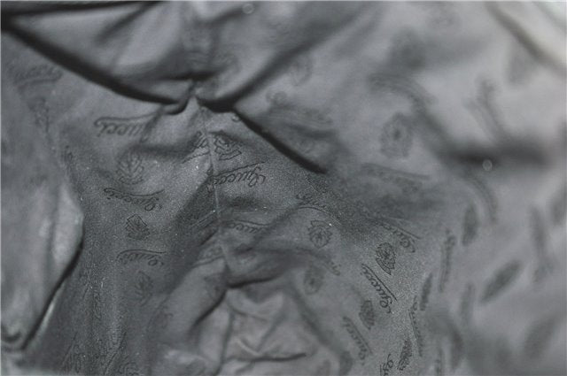 Authentic GUCCI GG Imprime Shoulder Hand Bag PVC Leather 223668 Black J2263