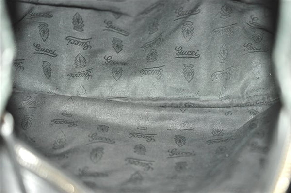 Authentic GUCCI GG Imprime Shoulder Hand Bag PVC Leather 223668 Black J2263