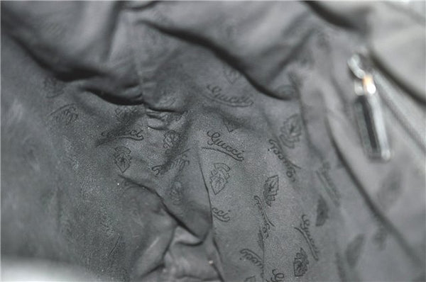 Authentic GUCCI GG Imprime Shoulder Hand Bag PVC Leather 223668 Black J2263