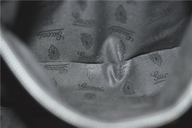 Authentic GUCCI GG Imprime Shoulder Hand Bag PVC Leather 223668 Black J2263