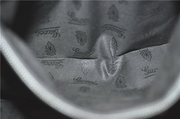 Authentic GUCCI GG Imprime Shoulder Hand Bag PVC Leather 223668 Black J2263