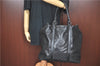 Authentic GUCCI GG Imprime Shoulder Hand Bag PVC Leather 223668 Black J2263