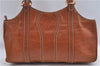 Authentic GUCCI Shoulder Hand Bag Purse Leather 124255 Brown J2264