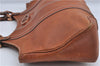 Authentic GUCCI Shoulder Hand Bag Purse Leather 124255 Brown J2264