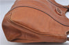 Authentic GUCCI Shoulder Hand Bag Purse Leather 124255 Brown J2264