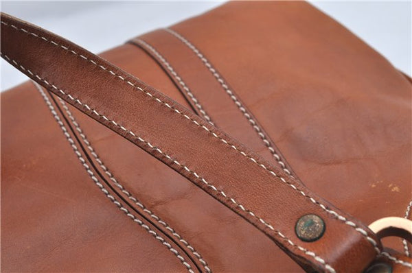 Authentic GUCCI Shoulder Hand Bag Purse Leather 124255 Brown J2264