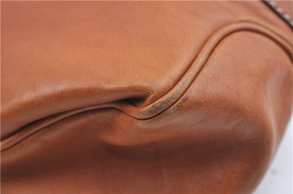 Authentic GUCCI Shoulder Hand Bag Purse Leather 124255 Brown J2264