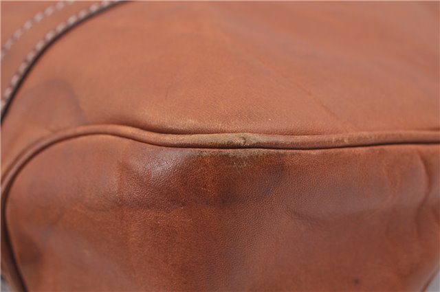 Authentic GUCCI Shoulder Hand Bag Purse Leather 124255 Brown J2264