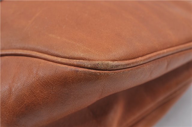 Authentic GUCCI Shoulder Hand Bag Purse Leather 124255 Brown J2264