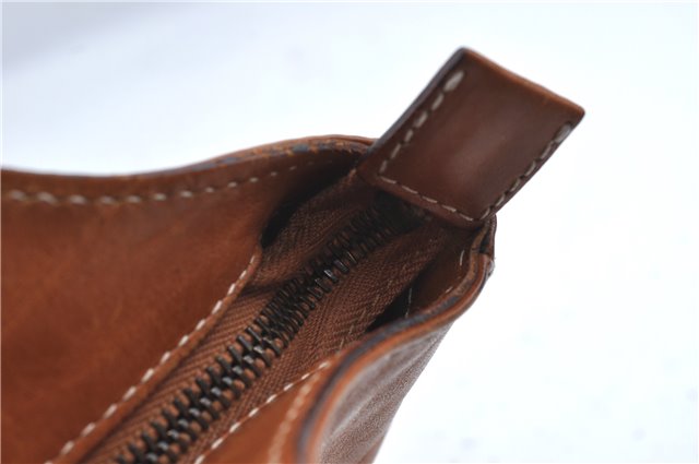 Authentic GUCCI Shoulder Hand Bag Purse Leather 124255 Brown J2264