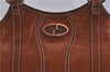 Authentic GUCCI Shoulder Hand Bag Purse Leather 124255 Brown J2264