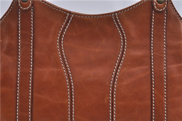 Authentic GUCCI Shoulder Hand Bag Purse Leather 124255 Brown J2264