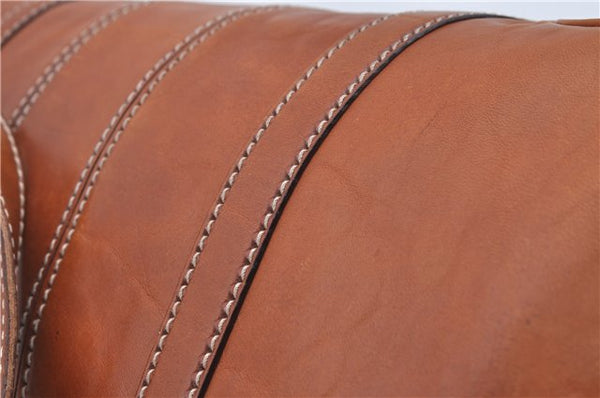 Authentic GUCCI Shoulder Hand Bag Purse Leather 124255 Brown J2264