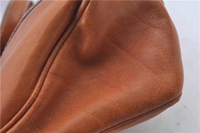 Authentic GUCCI Shoulder Hand Bag Purse Leather 124255 Brown J2264