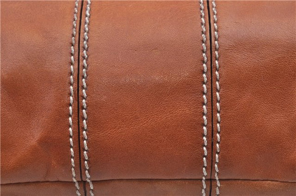 Authentic GUCCI Shoulder Hand Bag Purse Leather 124255 Brown J2264