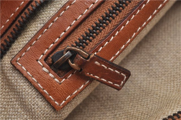 Authentic GUCCI Shoulder Hand Bag Purse Leather 124255 Brown J2264