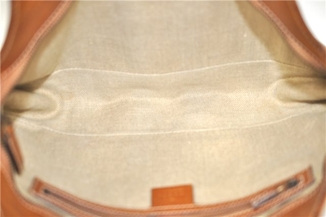 Authentic GUCCI Shoulder Hand Bag Purse Leather 124255 Brown J2264