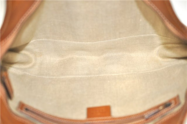 Authentic GUCCI Shoulder Hand Bag Purse Leather 124255 Brown J2264