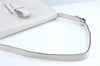 Authentic YVES SAINT LAURENT Shoulder Cross Body Bag Purse Leather White J2265