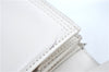 Authentic YVES SAINT LAURENT Shoulder Cross Body Bag Purse Leather White J2265