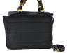 Authentic Salvatore Ferragamo 2Way Shoulder Hand Bag Nylon Leather Black J2268