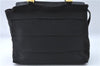 Authentic Salvatore Ferragamo 2Way Shoulder Hand Bag Nylon Leather Black J2268