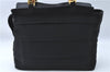 Authentic Salvatore Ferragamo 2Way Shoulder Hand Bag Nylon Leather Black J2268