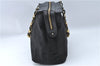 Authentic Salvatore Ferragamo 2Way Shoulder Hand Bag Nylon Leather Black J2268
