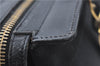 Authentic Salvatore Ferragamo 2Way Shoulder Hand Bag Nylon Leather Black J2268