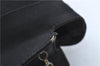 Authentic Salvatore Ferragamo 2Way Shoulder Hand Bag Nylon Leather Black J2268