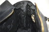 Authentic Salvatore Ferragamo 2Way Shoulder Hand Bag Nylon Leather Black J2268