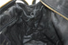 Authentic Salvatore Ferragamo 2Way Shoulder Hand Bag Nylon Leather Black J2268