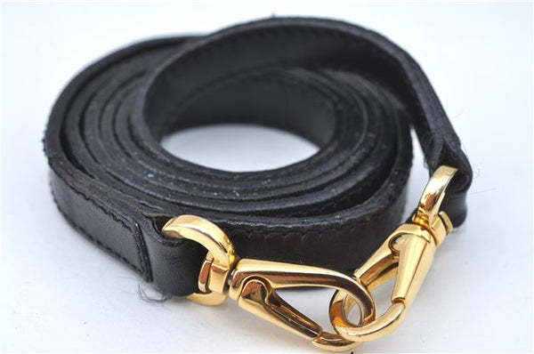 Authentic Salvatore Ferragamo 2Way Shoulder Hand Bag Nylon Leather Black J2268