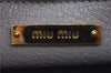 Authentic MIU MIU Leather Shoulder Cross Body Bag Purse Silver Light Gray J2269