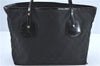 Authentic GUCCI Jolie Shoulder Tote Bag GG Canvas Enamel 211976 Black J2271