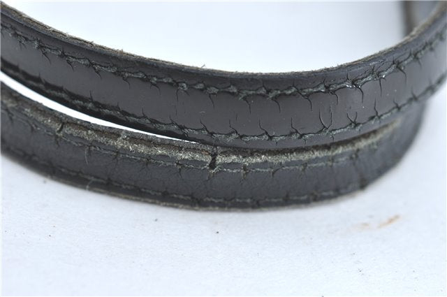 Authentic GUCCI Jolie Shoulder Tote Bag GG Canvas Enamel 211976 Black J2271