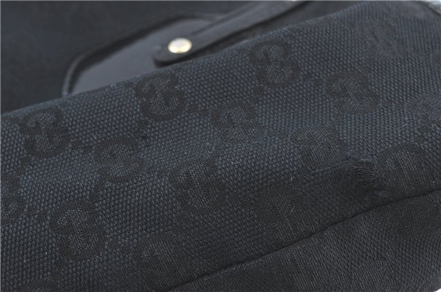 Authentic GUCCI Jolie Shoulder Tote Bag GG Canvas Enamel 211976 Black J2271