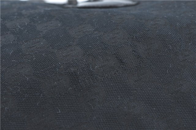 Authentic GUCCI Jolie Shoulder Tote Bag GG Canvas Enamel 211976 Black J2271