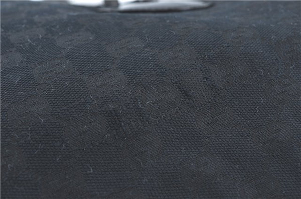 Authentic GUCCI Jolie Shoulder Tote Bag GG Canvas Enamel 211976 Black J2271