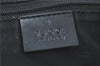 Authentic GUCCI Jolie Shoulder Tote Bag GG Canvas Enamel 211976 Black J2271