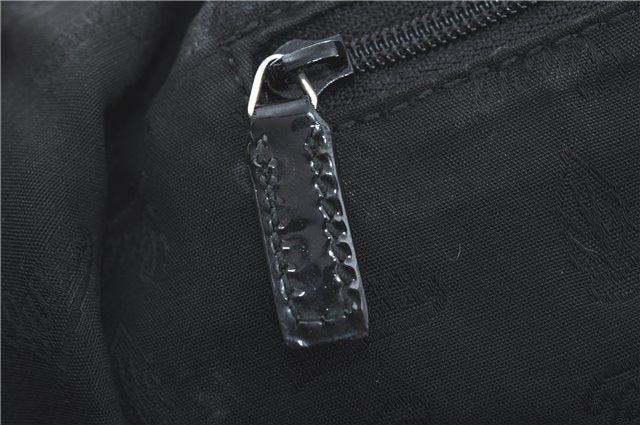 Authentic GUCCI Jolie Shoulder Tote Bag GG Canvas Enamel 211976 Black J2271