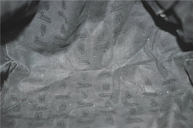 Authentic GUCCI Jolie Shoulder Tote Bag GG Canvas Enamel 211976 Black J2271